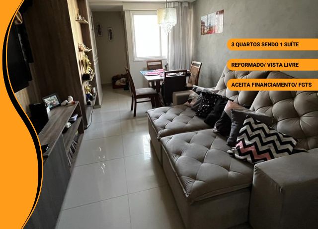 Apartamento de 3qtos sendo 1 suíte – Residencial Globo CNB 04 Taguatinga