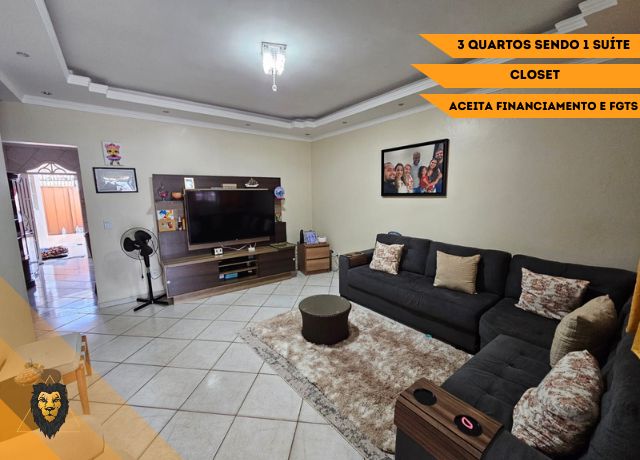 Casa com 3 Quartos, Sendo 1 Suíte + Closet – QNL 17 Taguatinga