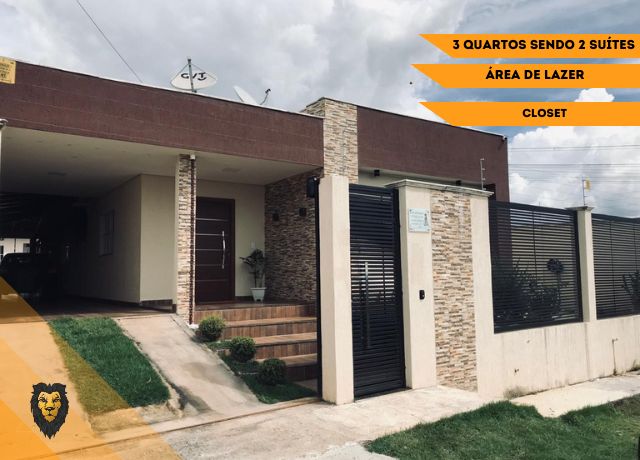 Casa de Alto Padrão com 3 Quartos + Closet e Área de Lazer