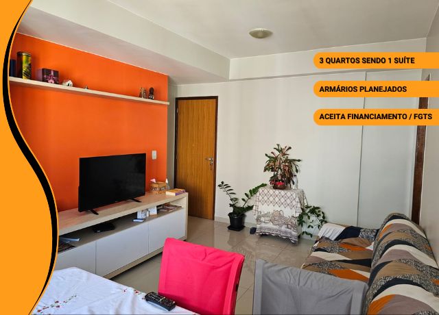 Leão Imóveis Vende Apartamento de 3 Quartos sendo 1 Suíte – Resid. Glob