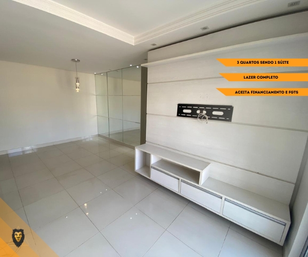Apartamento 3 Quartos Sendo 1 Suíte – Residencial Paradiso Uno